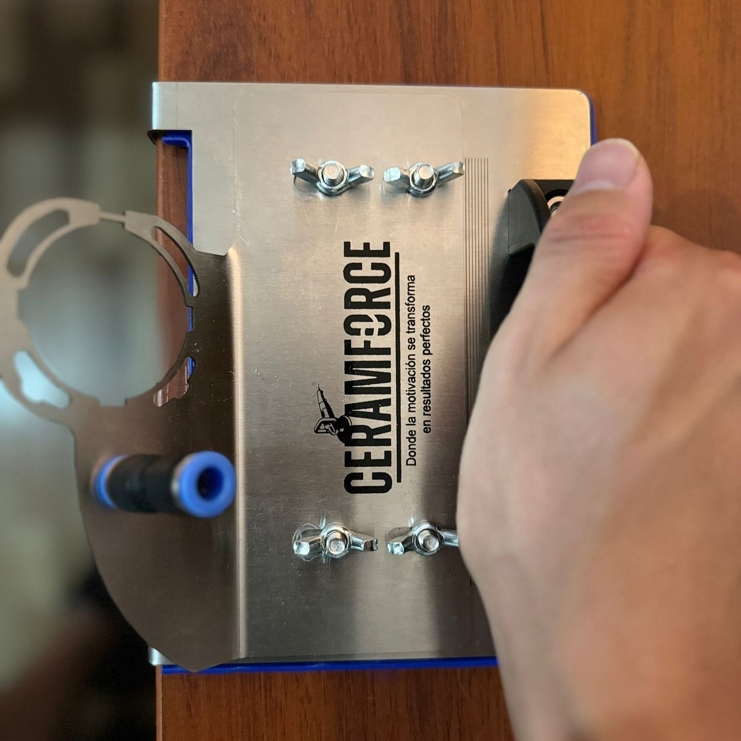 Gray helmet for bikers